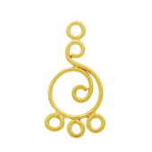 Vermeil Gold-Plated Bali Earring Chandelier - CH4281-V