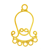 Vermeil Gold-Plated Bali Earring Chandelier - FS4203-V