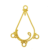 Vermeil Gold-Plated Bali Earring Chandelier - FS4213-V