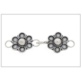 Sterling Silver Bali Flower Clasp - CS5603