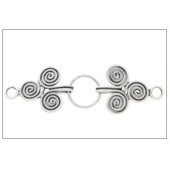 Sterling Silver Bali Spiral Clasp - CS5606