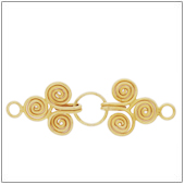 Vermeil Gold-Plated Bali Spiral Clasp - CS5606-V