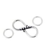 Sterling Silver Bali S Clasp - CS5702