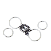 Sterling Silver Bali S Clasp - CS5704