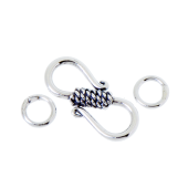Sterling Silver Bali S Clasp - CS5707