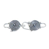 Sterling Silver Bali Spiral Clasp - CS5611