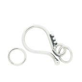 Sterling Silver Simple Hook Clasp - CS5516