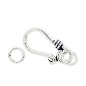 Sterling Silver Simple Hook Clasp - CS5525