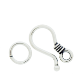 Sterling Silver Simple Hook Clasp - CS5530