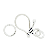 Sterling Silver Simple Hook Clasp - CS5531