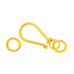 Vermeil Gold-Plated Bali Etnic Hook Clasp - CS5508-V