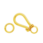 Vermeil Gold-Plated Bali Hook Clasp - CS5522-V