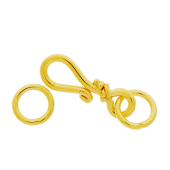 Vermeil Gold-Plated Bali Hook Clasp - CS5526-V