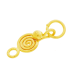 Vermeil Gold-Plated Bali Spiral Hook Clasp - CS5501-V