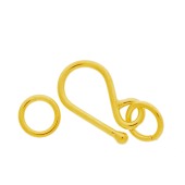 Vermeil Gold-Plated Plain Hook Clasp - CS5529-V