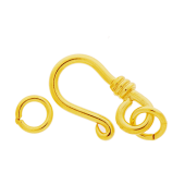 Vermeil Gold-Plated Simple Hook Clasp - CS5525-V