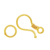 Vermeil Gold-Plated Simple Hook Clasp - CS5530-V