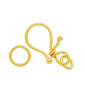 Vermeil Gold-Plated Simple Hook Clasp - CS5531-V