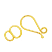 Vermeil Gold-Plated Simple Plain Hook Clasp - CS5504-V