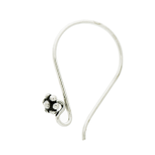 Sterling Silver Bali Ear Wire - EW4036