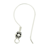 Sterling Silver Bali Ear Wire - EW4051