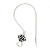 Sterling Silver Bali Ear Wire - EW4054
