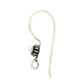 Sterling Silver Bali Ear Wire - EW4056