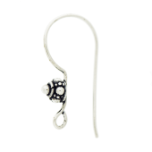 Sterling Silver Bali Ear Wire - EW4057