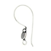 Sterling Silver Bali Ear Wire - EW4059