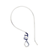 Sterling Silver Bali Ear Wire - EW4060
