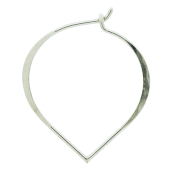 Sterling Silver Petal Creole - EW4082