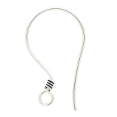 Sterling Silver Simple Ear Wire - EW4001M
