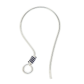 Sterling Silver Simple Ear Wire - EW4001xL