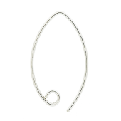 Sterling Silver Simple Ear Wire - EW4042L