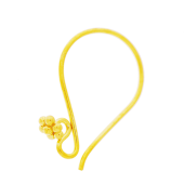 Vermeil Gold-Plated Bali Ear Wire - EW4036-V