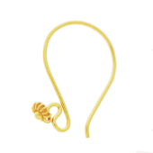Vermeil Gold-Plated Bali Ear Wire - EW4037-V