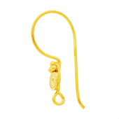 Vermeil Gold-Plated Bali Ear Wire - EW4059-V