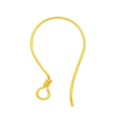 Vermeil Gold-Plated Simple Ear Wire - EW4001-V