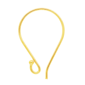 Vermeil Gold-Plated Simple Ear Wire - EW4032L-V