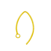 Vermeil Gold-Plated Simple Ear Wire - EW4041-V