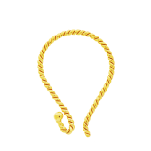 Vermeil Gold-Plated Twisted Ear Wire - EW4033-V