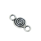 Sterling Silver Coil Bead Connector - FS4820
