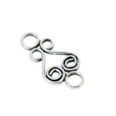 Sterling Silver Filigree Bead Bead Connector - FS4816