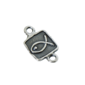 Sterling Silver Fish Bead Connector - FS4863