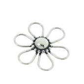 Sterling Silver Flower Bead Connector - FS4827