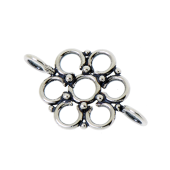 Sterling Silver Flower Bead Connector - FS4830