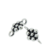 Sterling Silver Small Flower Bead Connector - FS4815