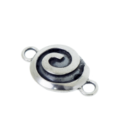 Sterling Silver Spiral Bead Connector - FS4843