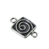 Sterling Silver Spiral Bead Connector - FS4861