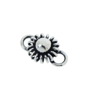 Sterling Silver Sun Flower Bead Connector - FS4819